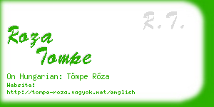 roza tompe business card