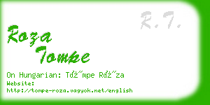 roza tompe business card